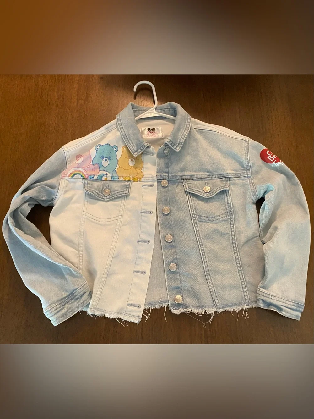 Justice Girls Care Bears Denim Jean Jacket